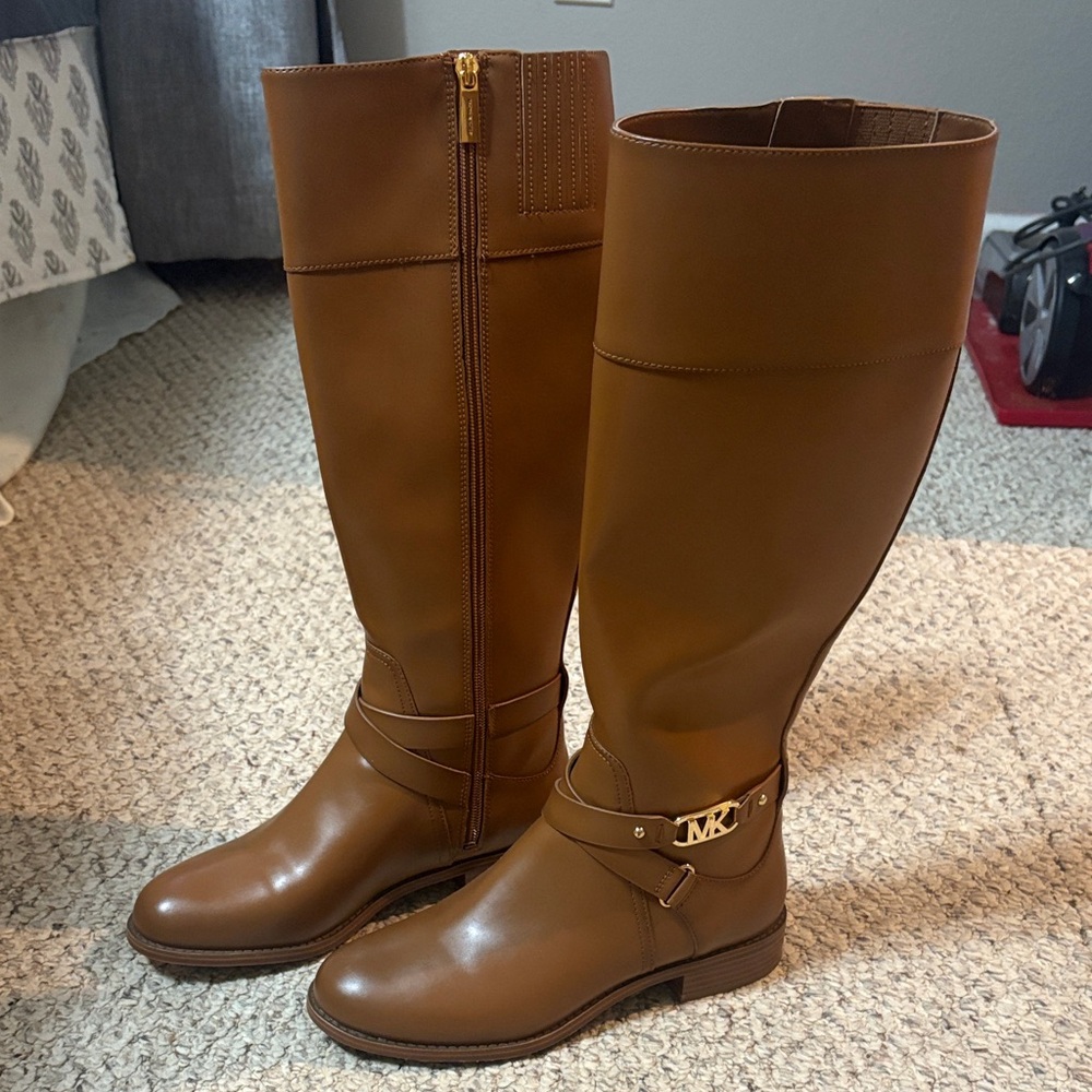Michael Kors Tan Over the Knee Boots